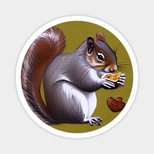 "Nutsy" the Squirrel Magnet
